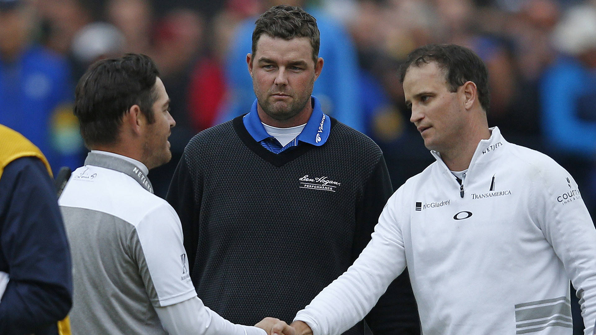 Louis Oosthuizen, Marc Leishman and Zach Johnson